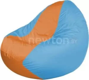 Кресло-мешок Flagman Classic K2.1-53 голубой/оранжевый фото