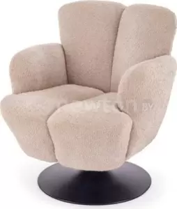 Интерьерное кресло Halmar Fresh бежевый/черный фото
