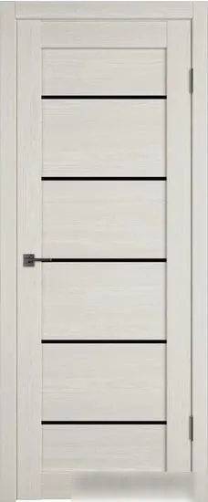 Межкомнатная дверь Atum Pro Х27 70x200 (stone oak, стекло black gloss) фото