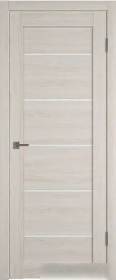 Межкомнатная дверь Atum Pro Х27 80x200 (scansom oak, стекло white cloud) фото