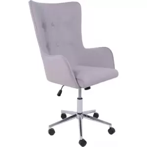 Офисное кресло AksHome Bella XL (chrome Kiton 722 Smoke велюр/светло-серый) фото