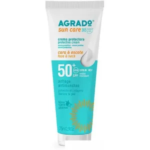 Крем солнцезащитный Agrado для лица и области декольте SPF50+ (75мл) фото