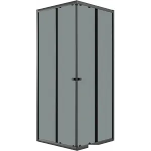 Душевой уголок Niagara Eco NG-1009-14QT 90x90x190 (черный/стекло тонированное) фото