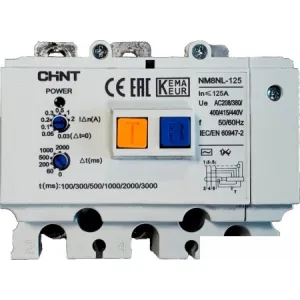 Устройство защитного отключения Chint NM8NL-125 3P RCD1 449979 фото