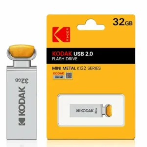Флеш-накопитель Kodak K122 32GB USB 2.0, R/W 30/10 МБ/с металлический с ремешком фото