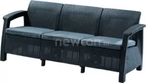 Садовый диван Keter Corfu Love Seat Max графит фото