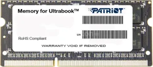 Оперативная память Patriot Memory for Ultrabook 4GB DDR3 SO-DIMM PC3-12800 PSD34G1600L2S фото