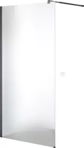 Душевая стенка Saniteco Walk-In SN-W8MB110 110x200, матовое стекло, черный профиль фото