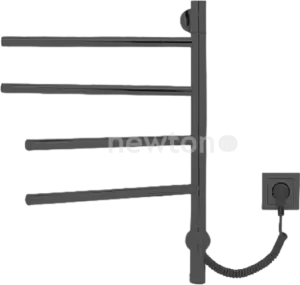 Полотенцесушитель Gloss & Reiter E2.L.43x60.F4 таймер, муар черный фото