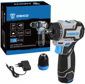 Дрель-шуруповерт Deko Loner 12V PRO 085-1121 с 1-им АКБ фото