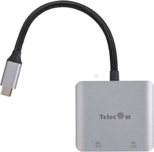 Адаптер Telecom TUC601 USB Type-C - HDMI 0.15 м, черный фото