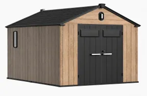 Хозяйственный блок Springhouse Smart Country Deco 8х12 (чёрный/ореховый) фото