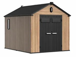 Хозяйственный блок Springhouse Smart Country Deco 8х8 (чёрный/ореховый) фото