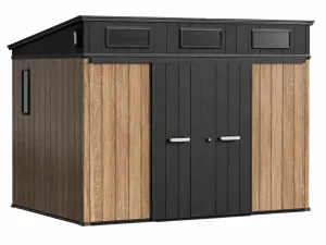 Хозяйственный блок Springhouse Smart Villa Deco 10х7 (черный/ореховый) фото
