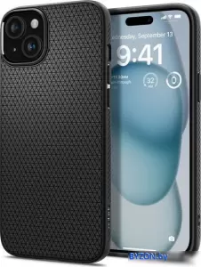 Чехол для телефона Spigen Liquid Air для iPhone 15 ACS06790 (черный) фото