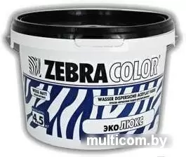 Краска Zebracolor Эко Люкс 15кг (белый) фото