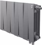 Биметаллический радиатор Royal Thermo PianoForte 300 VDR Silver Satin (8 секций) фото