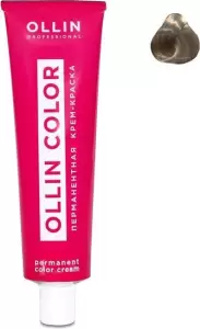 Крем-краска Ollin Professional Color перманентная 9/1 блондин пепельный 100 мл фото