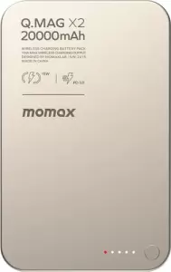 Внешний аккумулятор Momax Q.Mag X2 Magnetic IP133 20000mAh (титановый) фото