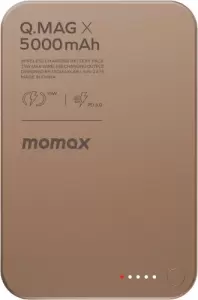 Внешний аккумулятор Momax Q.Mag X Magnetic IP116A 5000mAh (коричневый) фото