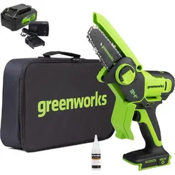 Аккумуляторная пила Greenworks G24MCS10K4 2008207UB фото