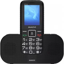 Кнопочный телефон Maxvi RT-04 с док-станцией (черный) Кнопочный телефон Maxvi RT-04 с док-станцией (черный) фото