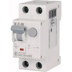 Дифференциальный автомат Eaton HNB-C161N003 1P+N 16А С 6кА 30мА АС 2М 195127 фото