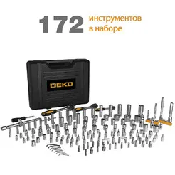 Набор инструментов для авто DEKO DKMT172 (065-0217), 172 предмета фото