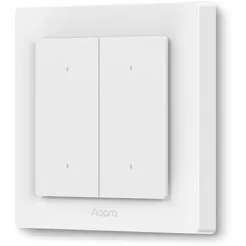 Выключатель Aqara Light Switch H2 WS-K08D 2 клавиши (белый) фото