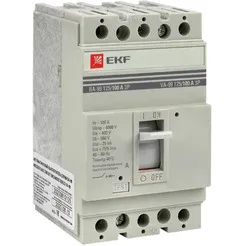 Выключатель автоматический EKF PROxima ВА-99 125/ 100А 3P 25кА фото