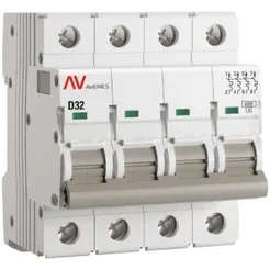 Выключатель автоматический EKF Averes AV-6 4P 32A (D) 6kA фото