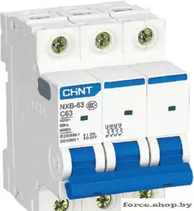 Выключатель автоматический Chint NXB-63S 3P 1A 4.5кА C 296821 фото