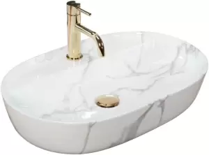 Умывальник Rea Aura 61 Marmo Shiny U8003 фото