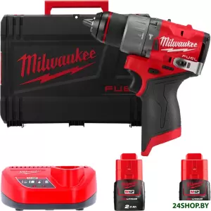 Ударная дрель-шуруповерт Milwaukee M12 FUEL M12FPD2-202X 4933479868 (с 2-мя АКБ 2 Ач, кейс) фото