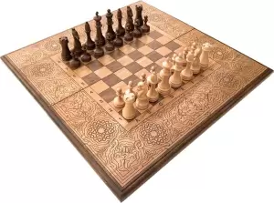 Набор настольных игр Zakaryan Модерн 2 Шахматы, нарды / wz16004 фото