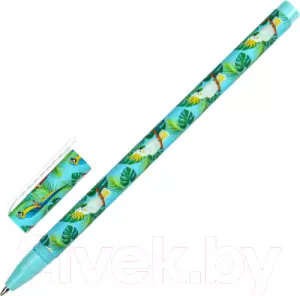 Ручка шариковая Brauberg Soft Touch Stick Parrots / 143706 синий фото