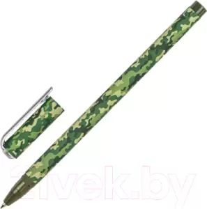 Ручка шариковая Brauberg Soft Touch Stick Khaki / 143703 синий фото