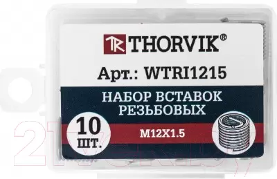 Набор резьбовых вставок Thorvik M12x1.5 WTRI1215 фото