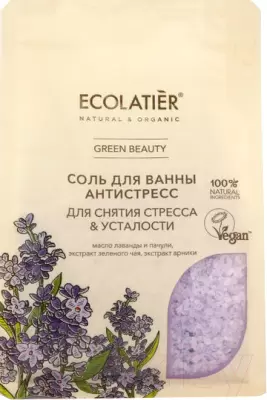 Соль для ванны Ecolatier Green Антистресс 600г фото