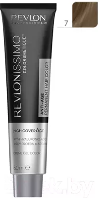 Крем-краска для волос Revlon Professional Revlonissimo Colorsmetique High Coverage тон 7 60мл фото
