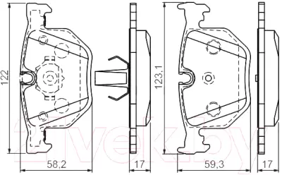 Тормозные колодки Bosch 0986494286 фото