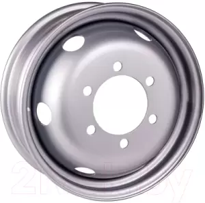 Штампованный диск Asterro 1761 17.5x6.75" 6x245мм DIA 202мм ET 127мм Серебристый фото