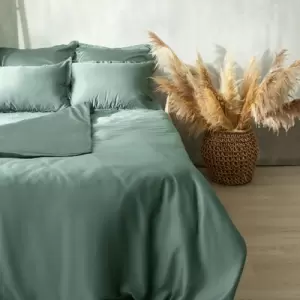 Простыня Sima-Land Home Tencel 160x235 / 10285275 оливковый фото