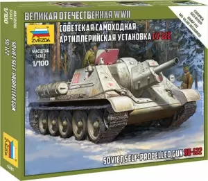 Сборная модель Звезда Советская самоходная артиллерийская установка Су-122 / 6281 фото