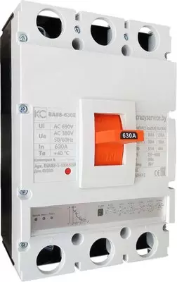 Выключатель автоматический КС ВА 88-630E 3P / EVA88-3-63063050 фото