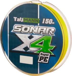 Леска плетеная TauMANN Sonar PE X4 150м 2.5 0.26мм / 06271 желтый фото