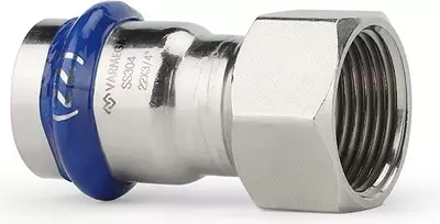 Муфта Varmega Inox Press раструбная с внутренней резьбой 22х3/4" / VM705002205 фото