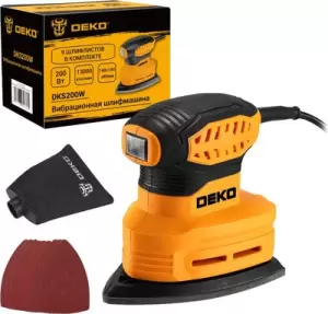Вибрационная шлифовальная машина Deko DKS200W / 083-1200 фото