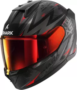 Мотошлем Shark Helmets D-Skwal 3 Blast-R р. XL, черный/серый/красный фото
