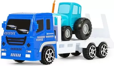 Набор игрушечных автомобилей Технопарк Синий Трактор / BLUTRA-7-AUTO-WOD фото
